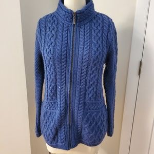 Blue wool sweater